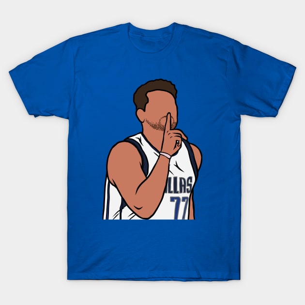 Luka Doncic "Shhh" Celebration T-Shirt by rattraptees